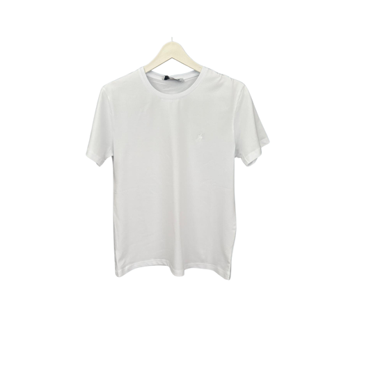 Erkek Beyaz Basic T-shirt – Slim Fit